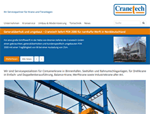 Tablet Screenshot of cranetech.de